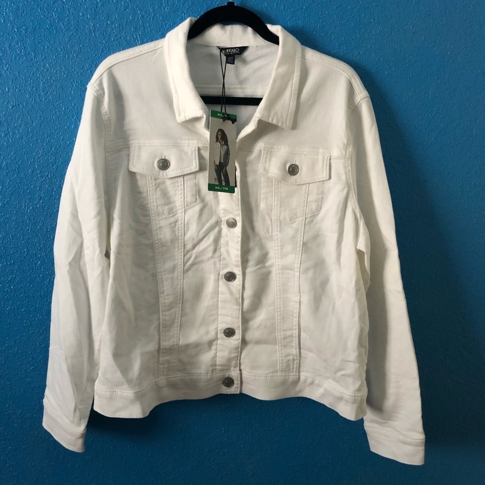 Buffalo David Bitton White Denim Jacket